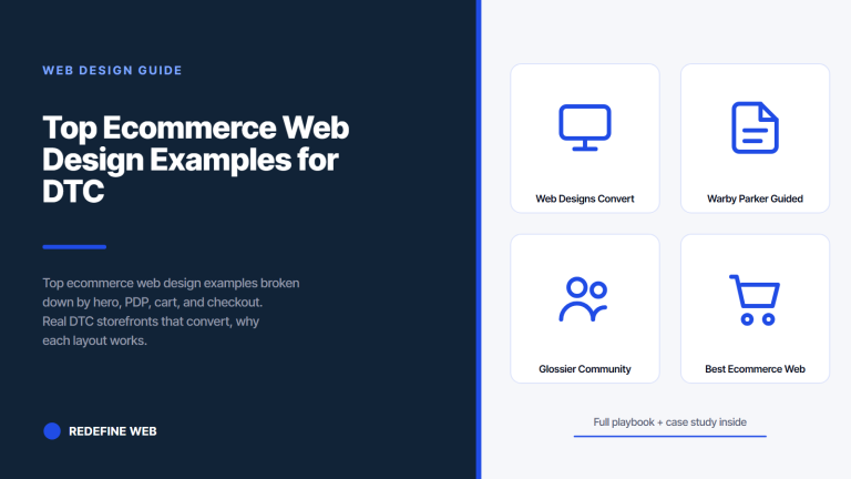 Top Ecommerce Web Design Examples for DTC Brands