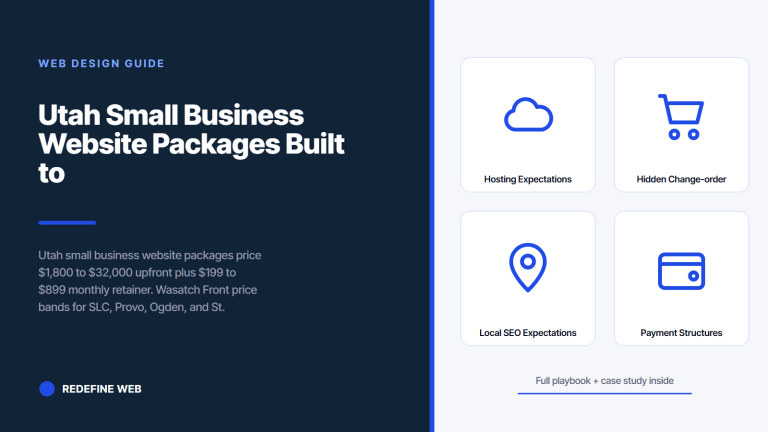 Utah Small Business Website Packages Built to Book Local Work