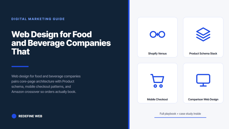 Web Design for Food and Beverage Companies That Books