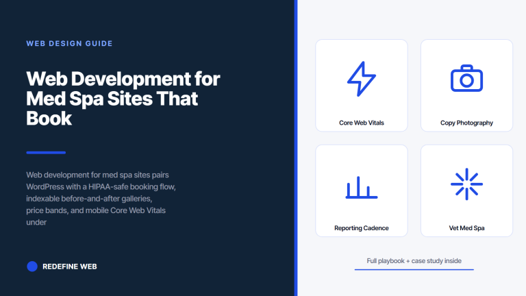 Web Development for Med Spa Sites That Book Real Consults