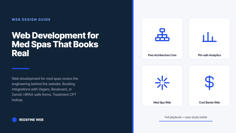 Web Development for Med Spas That Books Real Consults