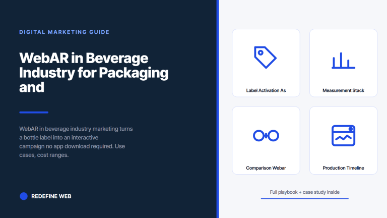 WebAR in Beverage Industry for Packaging and DTC Engagement