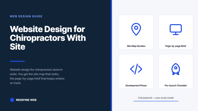 Website Design for Chiropractors With Site Map and Launch Checklist