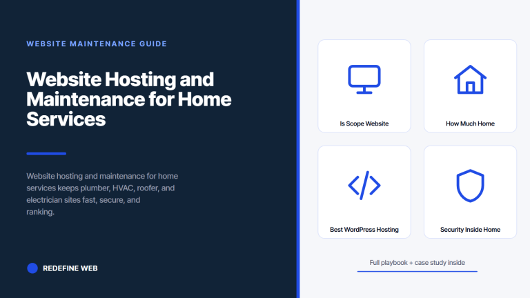 Website Hosting and Maintenance for Home Services That Keeps Phones Ringing