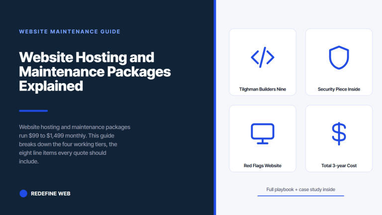 Website Hosting and Maintenance Packages Explained in Plain Terms