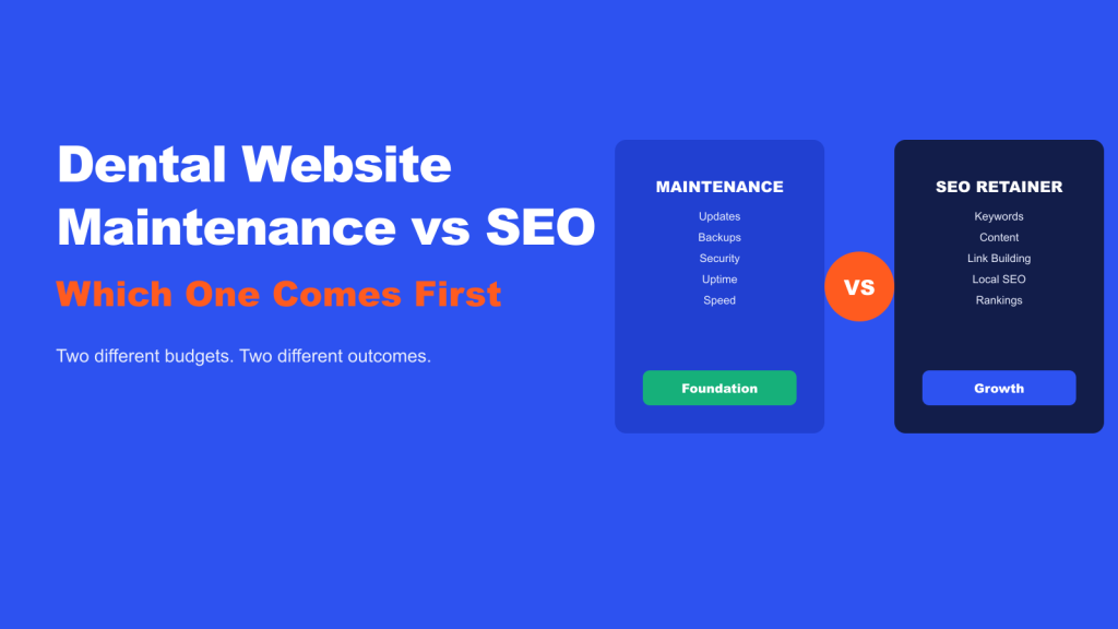 Dental Website Maintenance vs Dental SEO Retainer