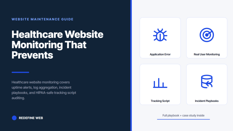 Healthcare Website Monitoring That Prevents Silent Outages