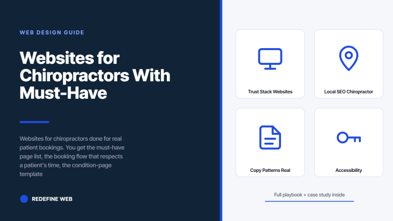 Websites for Chiropractors With Must-Have Pages and Booking Flow