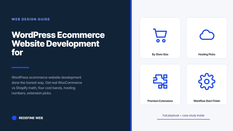 WordPress Ecommerce Website Development for Real Stores