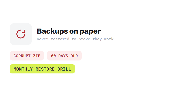 WordPress maintenance services challenge card visualizing a common growth blocker