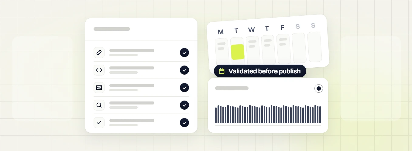 Chiropractor website design launch checklist, weekly calendar and chart, validated before publish