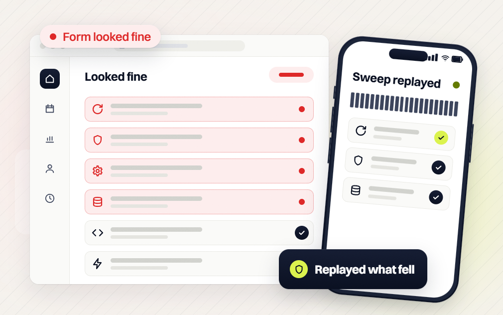 Law firm website maintenance list flagged form looked fine beside a phone sweep replayed what fell