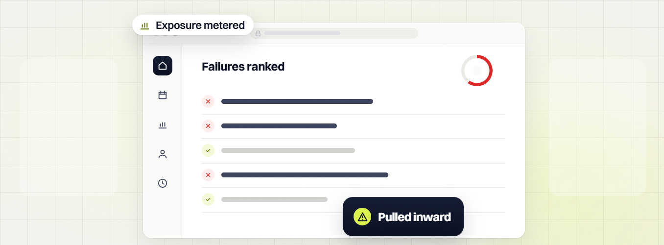 Legal marketing retainer failures ranked checklist, pulled inward, with exposure metered