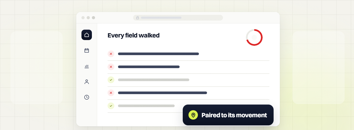 Local SEO audit every field walked checklist with a partial red ring, paired to its movement
