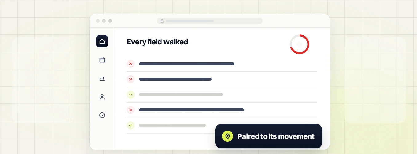 Local SEO audit every field walked checklist with a partial red ring, paired to its movement