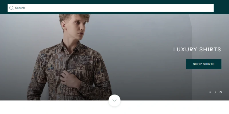 Homepage of French Crown, a Fashion · D2C apparel business, shown in a browser window